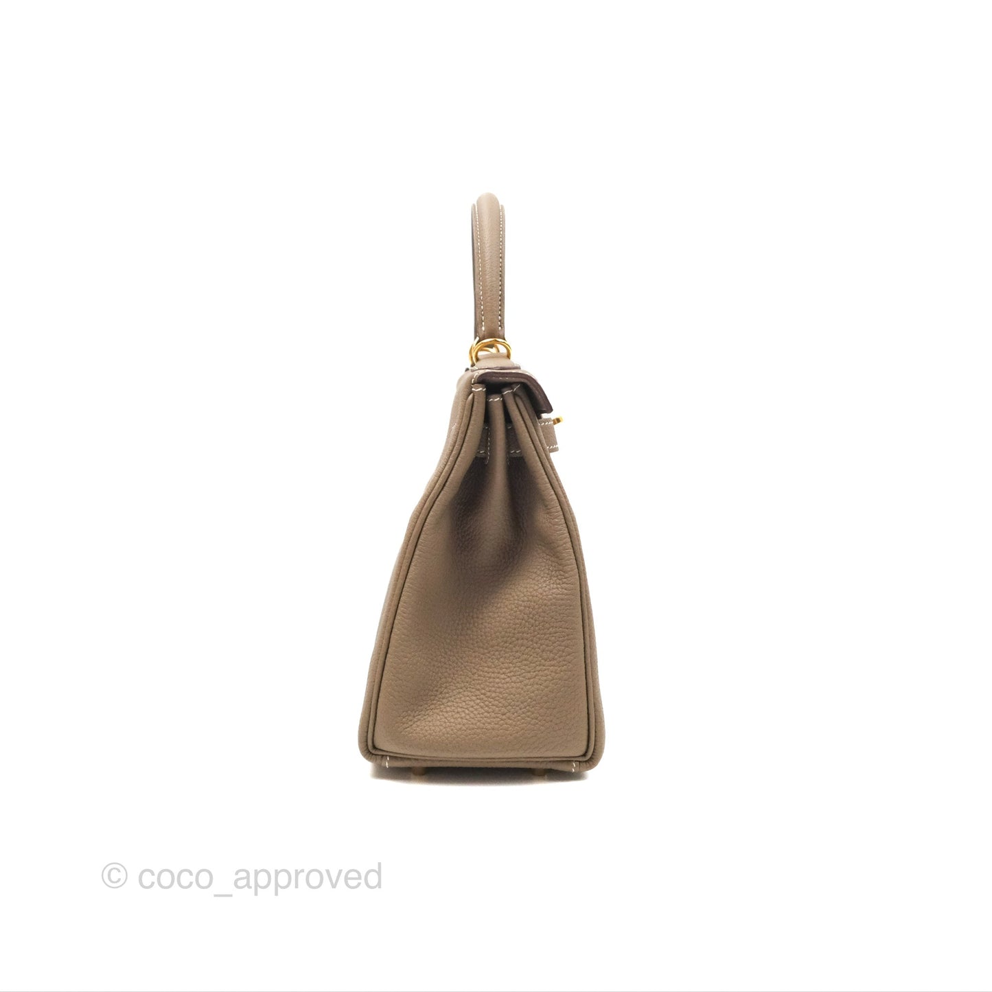 Hermès Kelly 28 Retourne Etoupe Togo Gold Hardware
