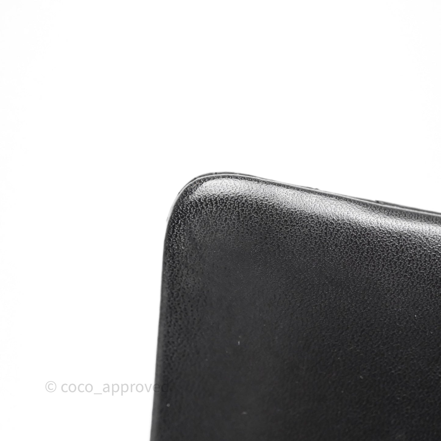 Chanel Classic M/L Medium Flap Quilted Black Lambskin Silver Hardware