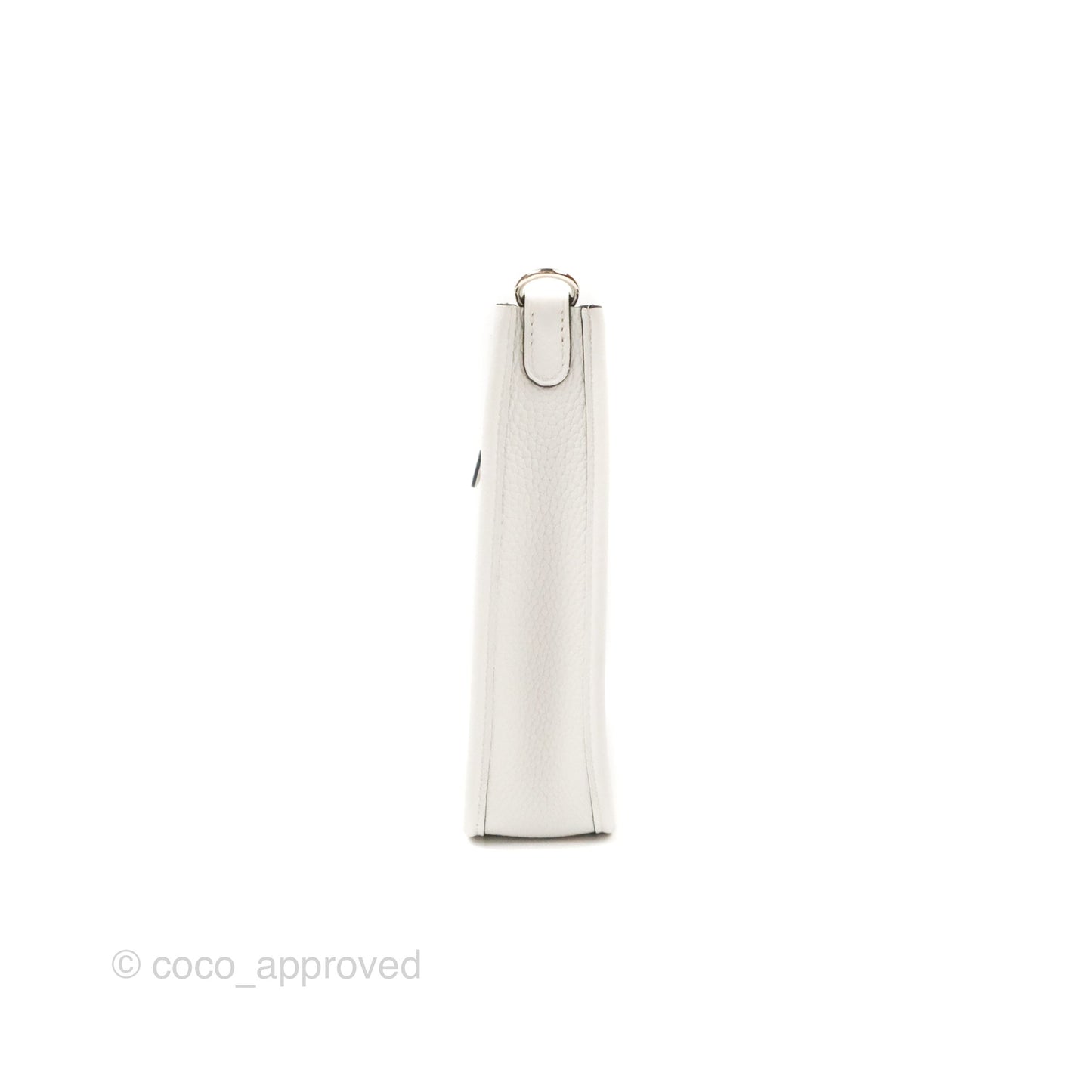 Hermès Mini Evelyne 16 New White Clemence Palladium Hardware
