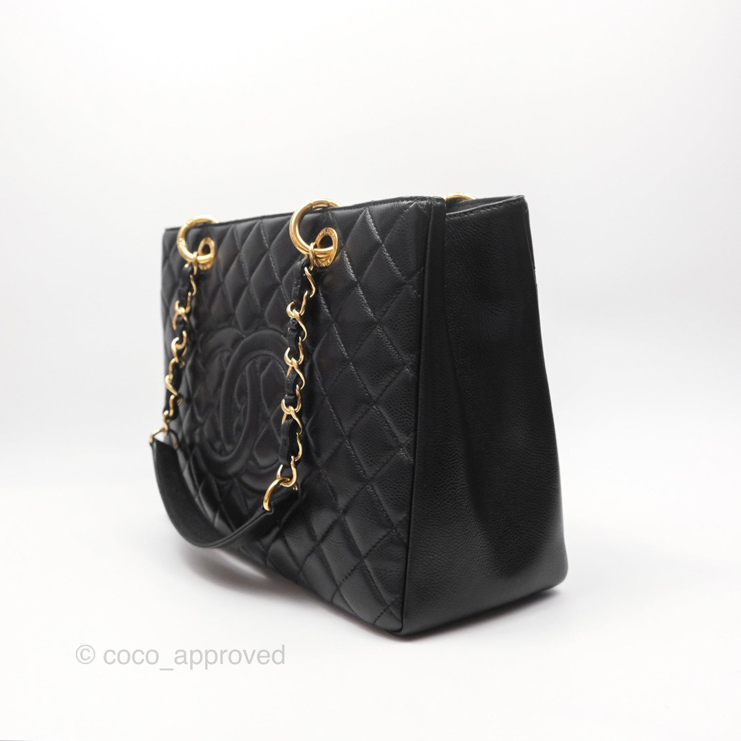 Chanel GST Black Caviar Gold Hardware