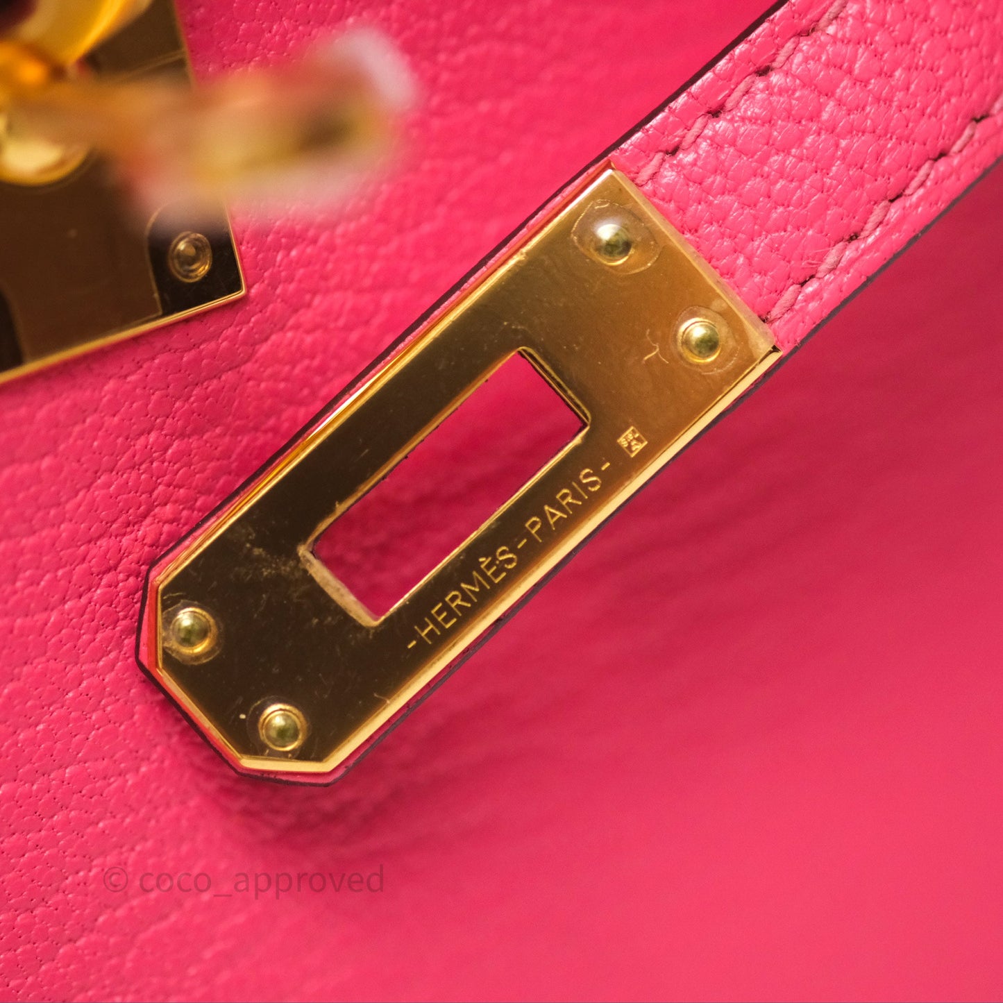 Hermès Mini Kelly II Rose Lipstick U5 Chevre Mysore Gold Hardware