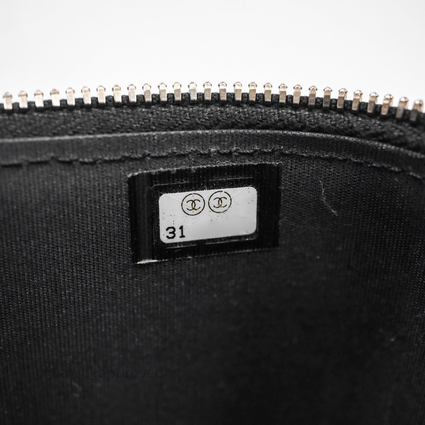 Chanel Vanity Rectangular Top Handle Black Lambskin Gold Hardware