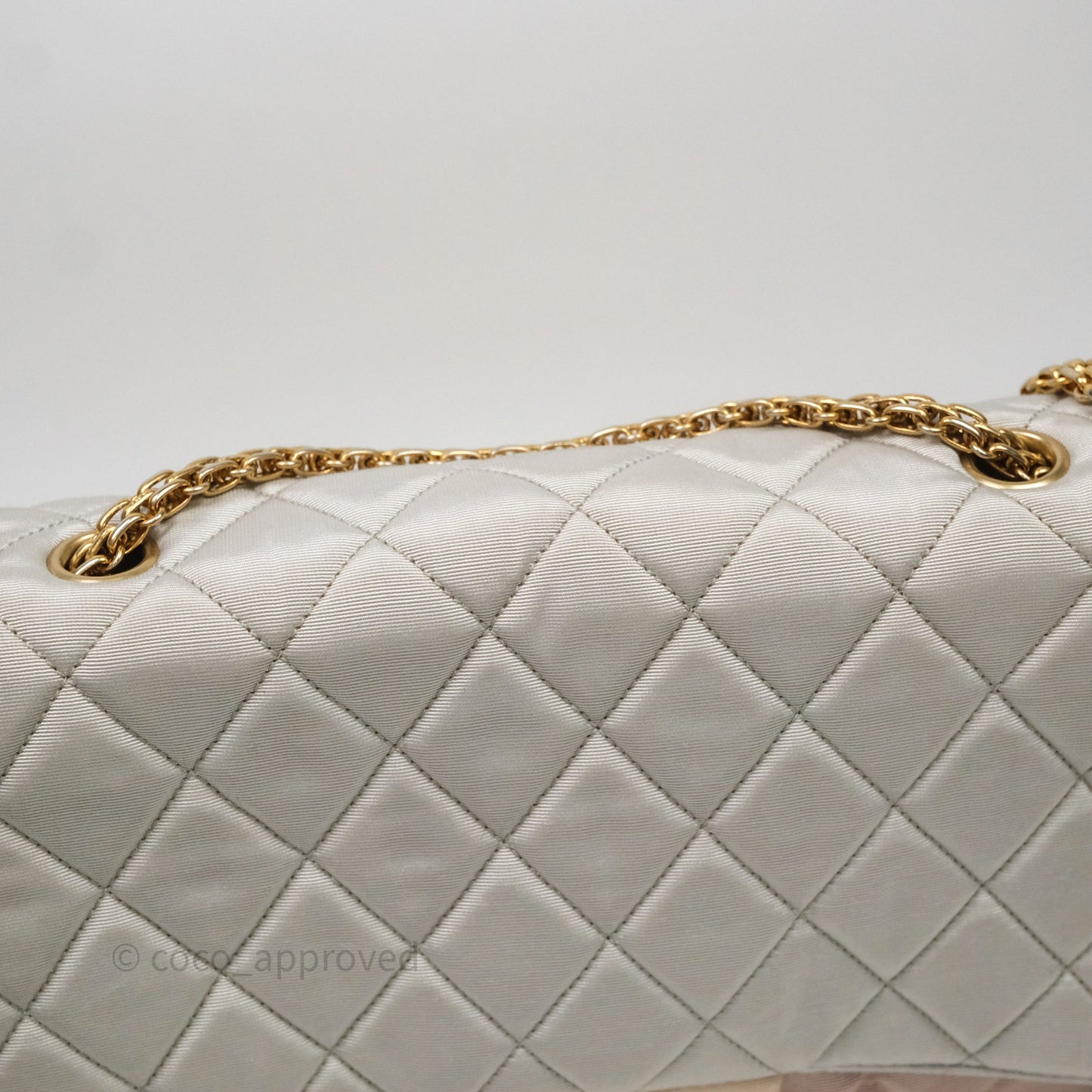 Chanel Reissue Flap Bag Tricolor Pastel Satin Aged Gold Hardware