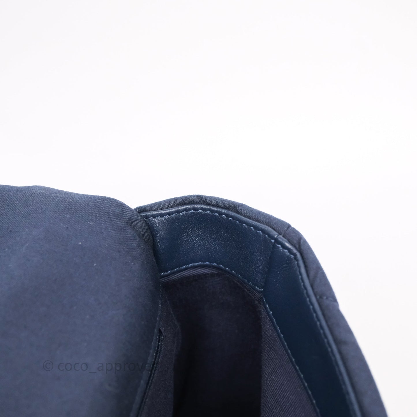 Chanel 19 Small Dark Navy Fabric Mixed Hardware