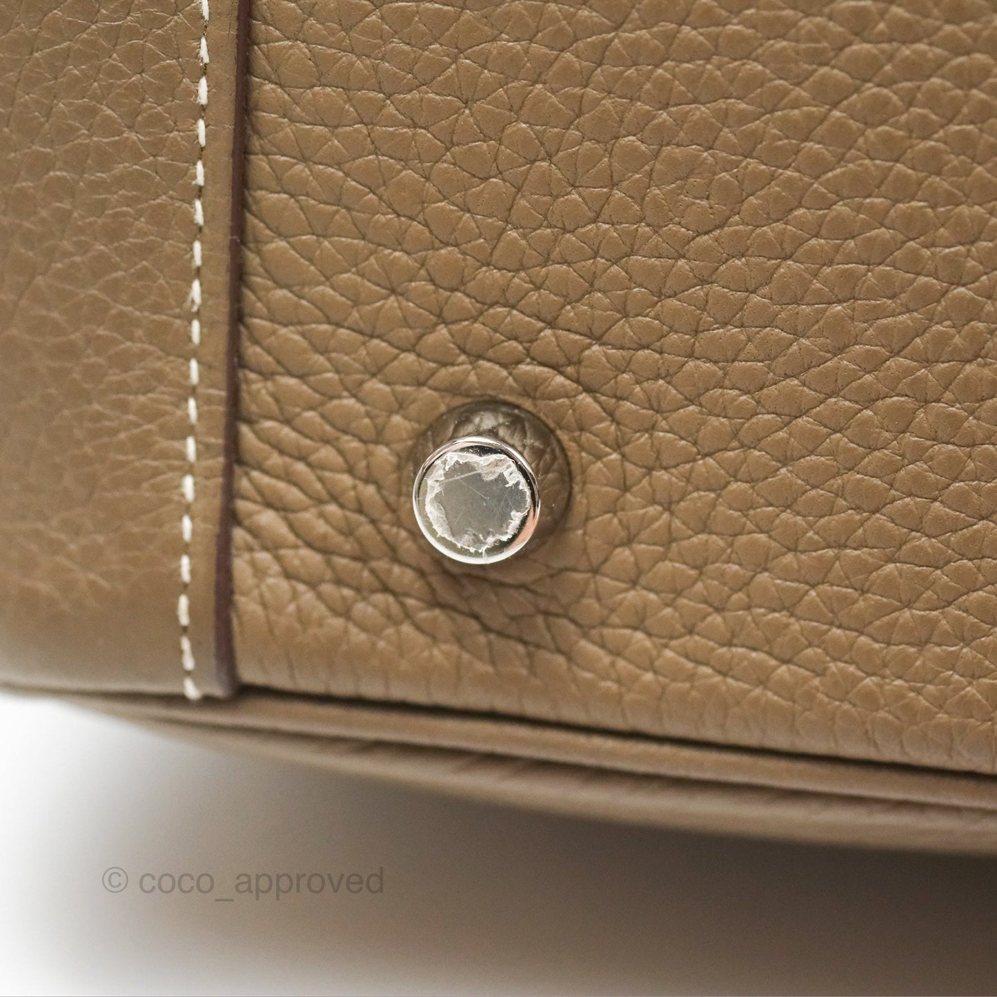 Hermès Lindy 26 Etoupe Clemence Palladium Hardware