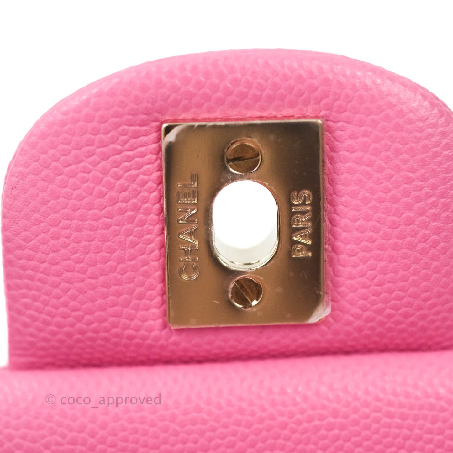 Chanel Classic Small S/M Flap Pink Caviar Gold Hardware 21P