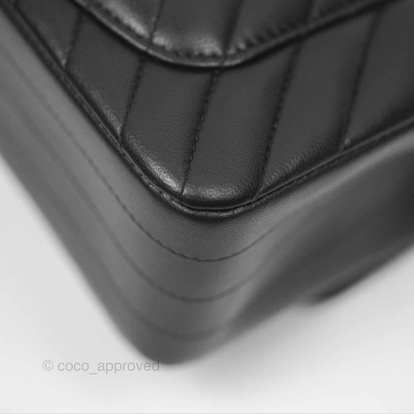 Chanel Chevron Mini Rectangular Flap Black Lambskin Gold Hardware