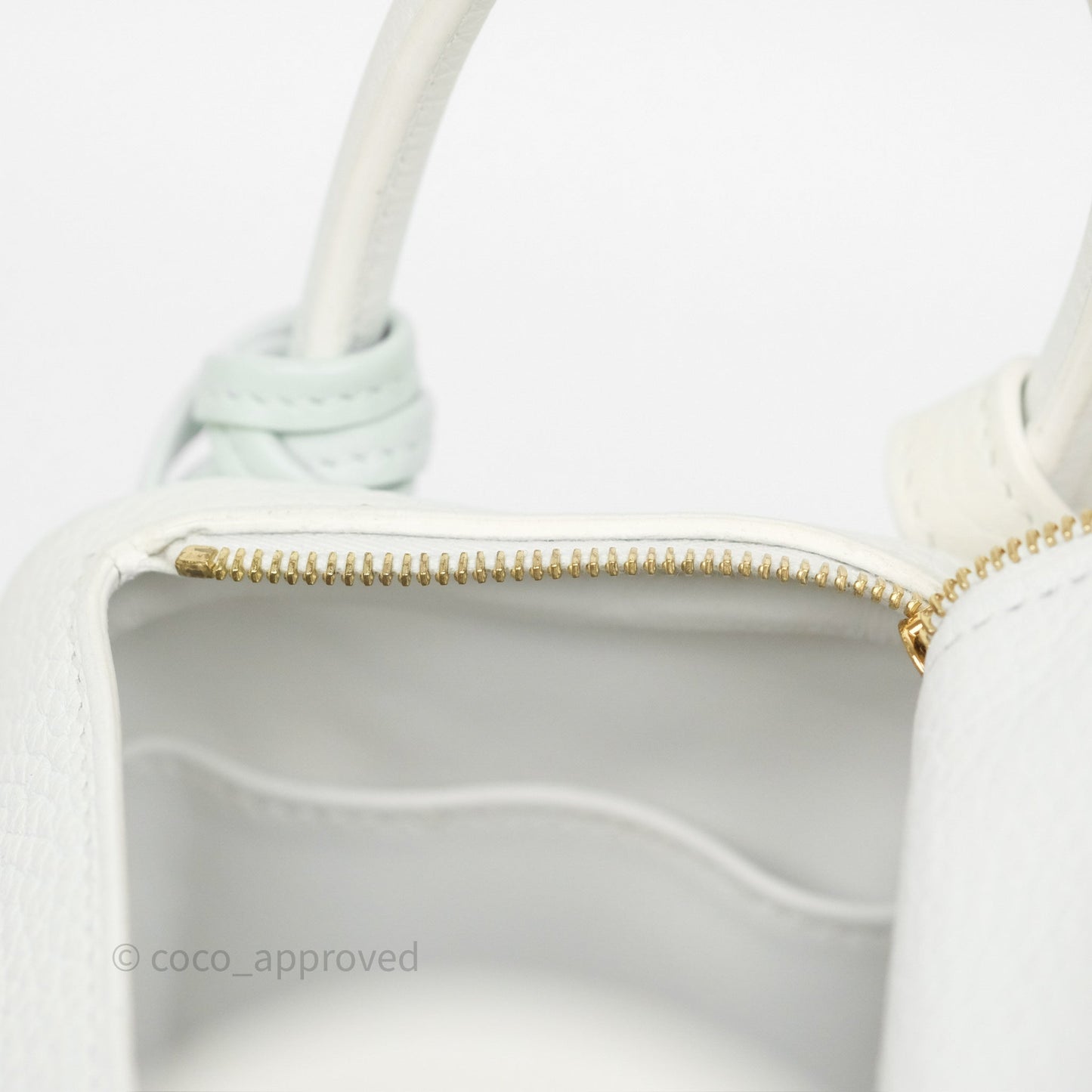 Hermès Mini Lindy 20 New White 0U Clemence Gold Hardware