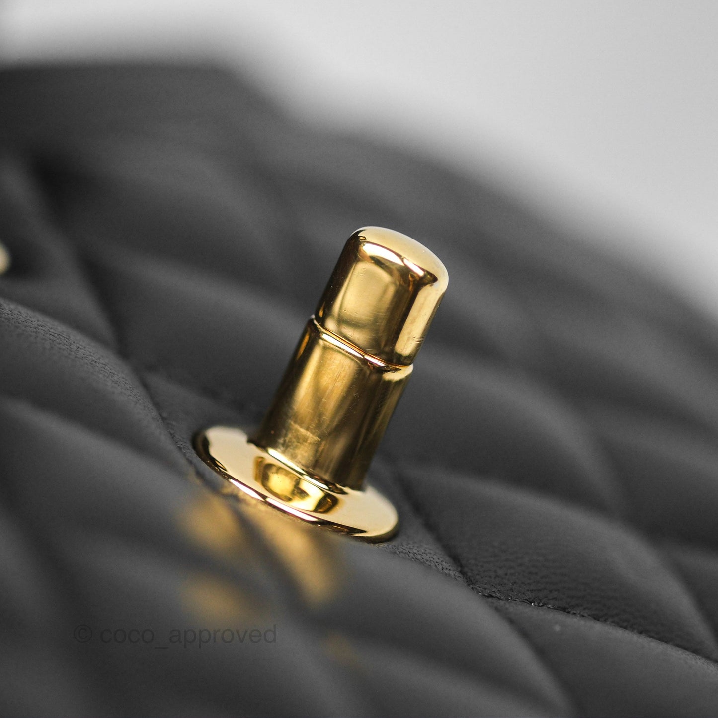 Chanel Small Classic Flap Quilted Black Lambskin Gold Hardware