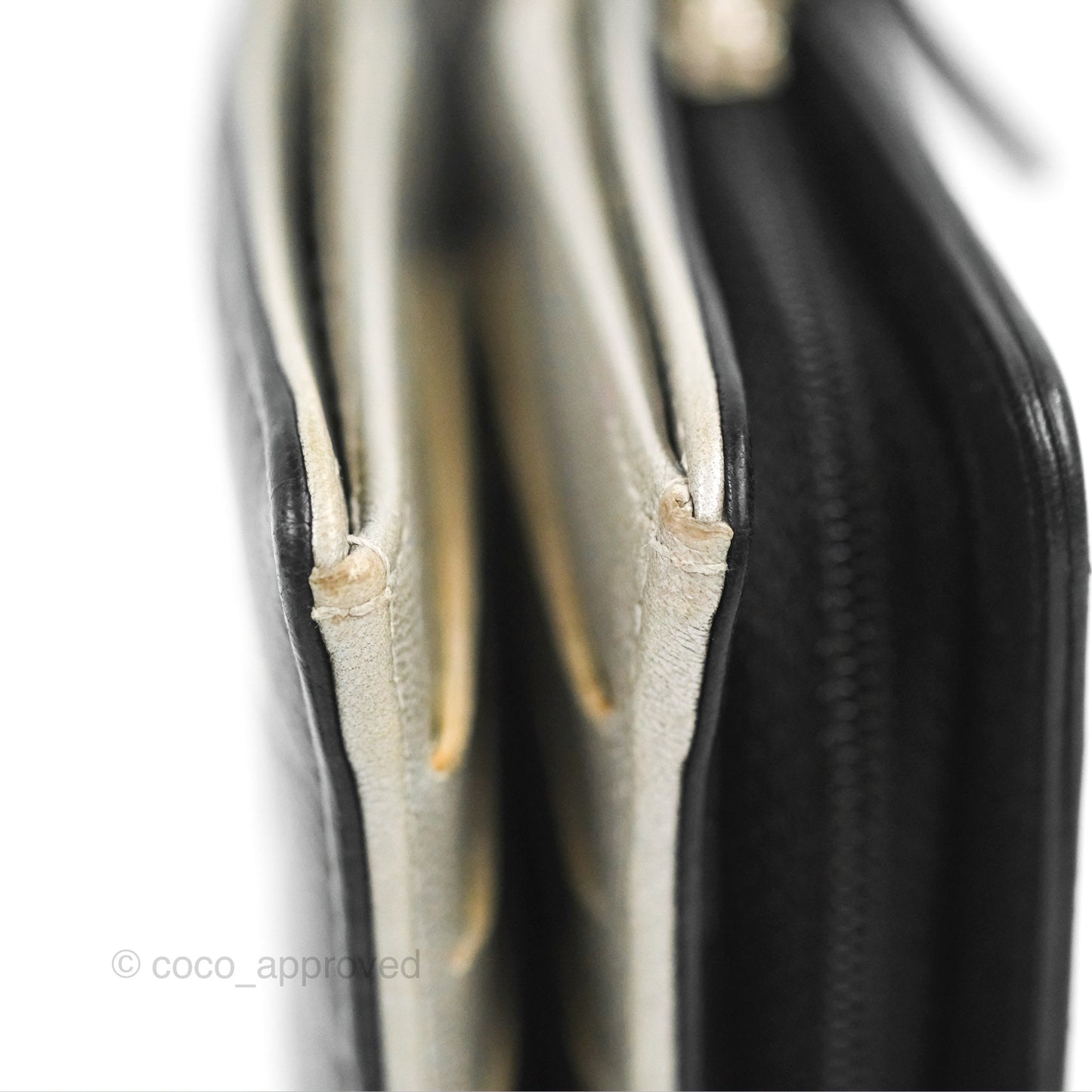Chanel Wallet Black Camellia Embossed Lambskin Silver Hardware