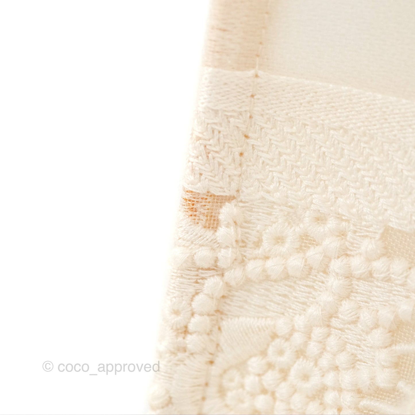 Dior Small Book Tote Natural Macramé-Effect Embroidery