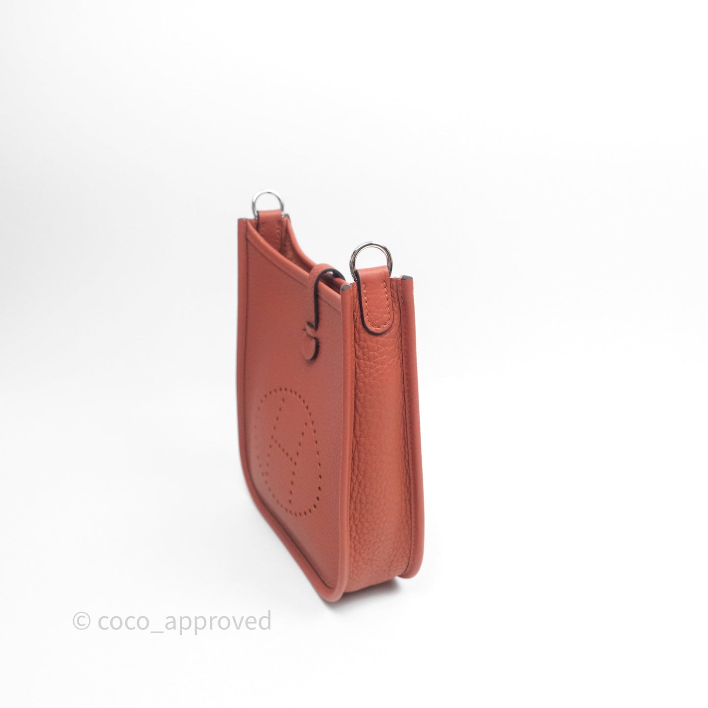 Hermès Mini Evelyne 16 Cuivre 6C Clemence Palladium Hardware