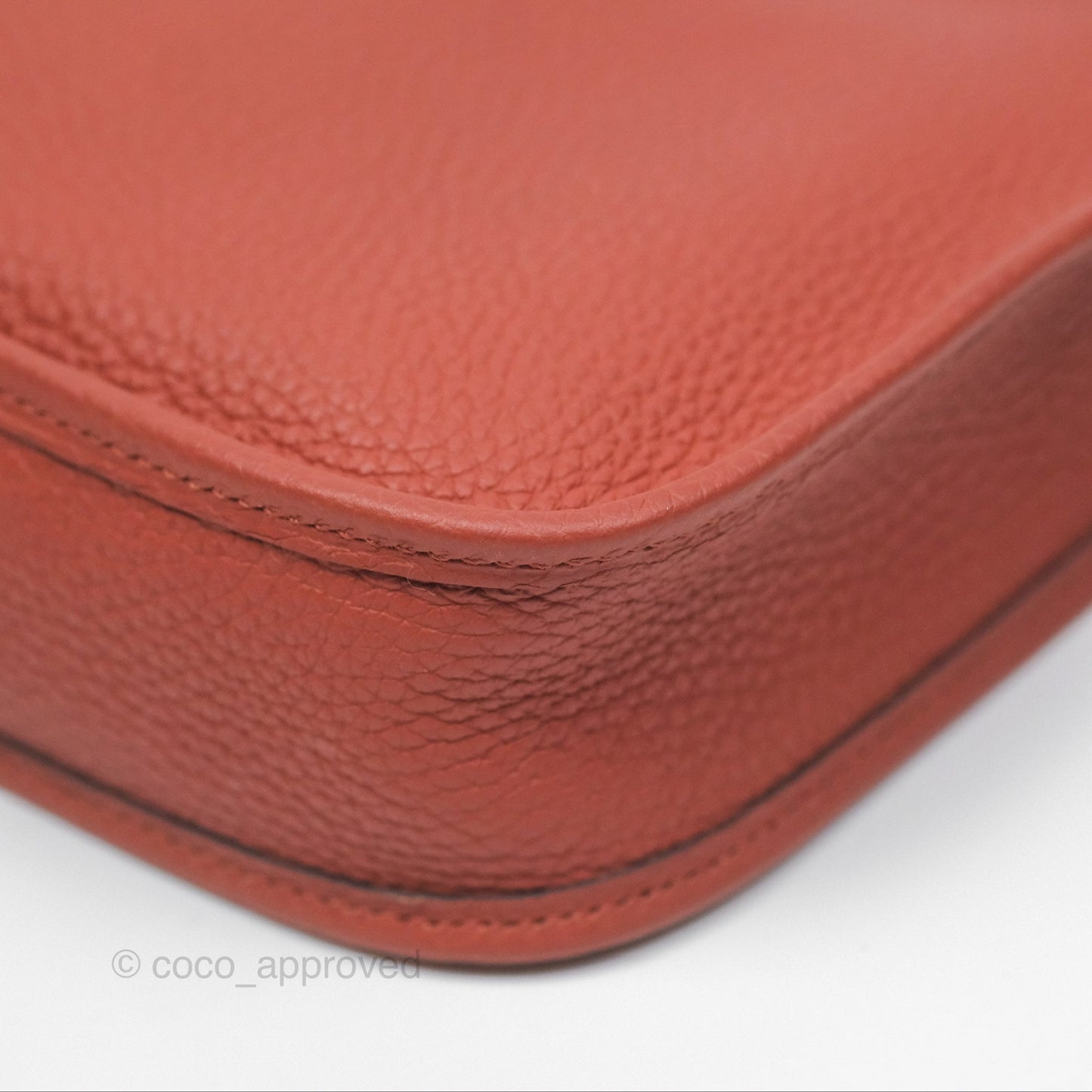 Hermès Mini Evelyne 16 Cuivre Clemence Gold Hardware