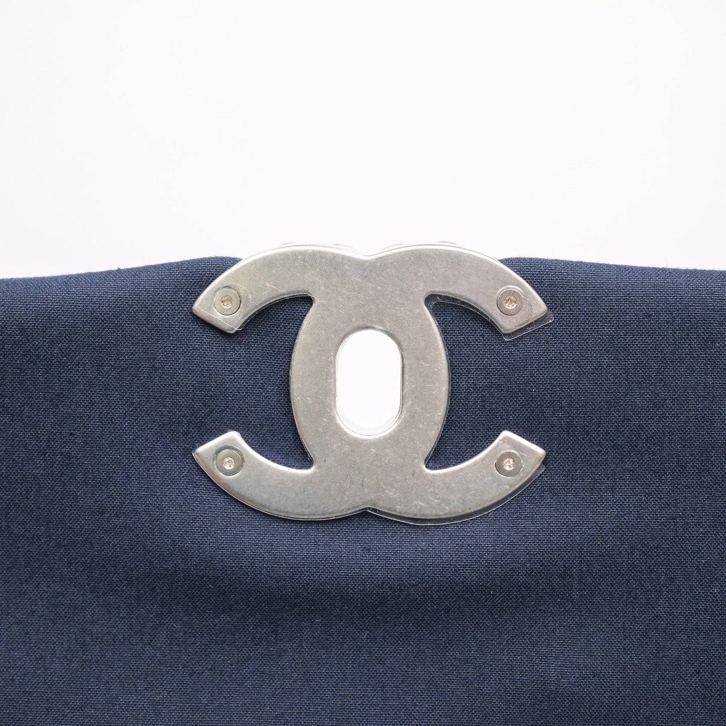 Chanel 19 Small Dark Navy Fabric Mixed Hardware