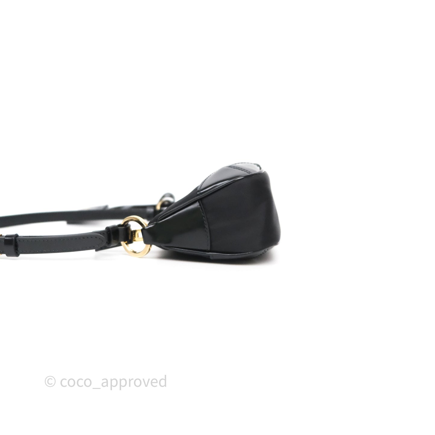 Prada Re-Edition 2002 Re-Nylon Small Shoulder Bag Black Gold Hardware