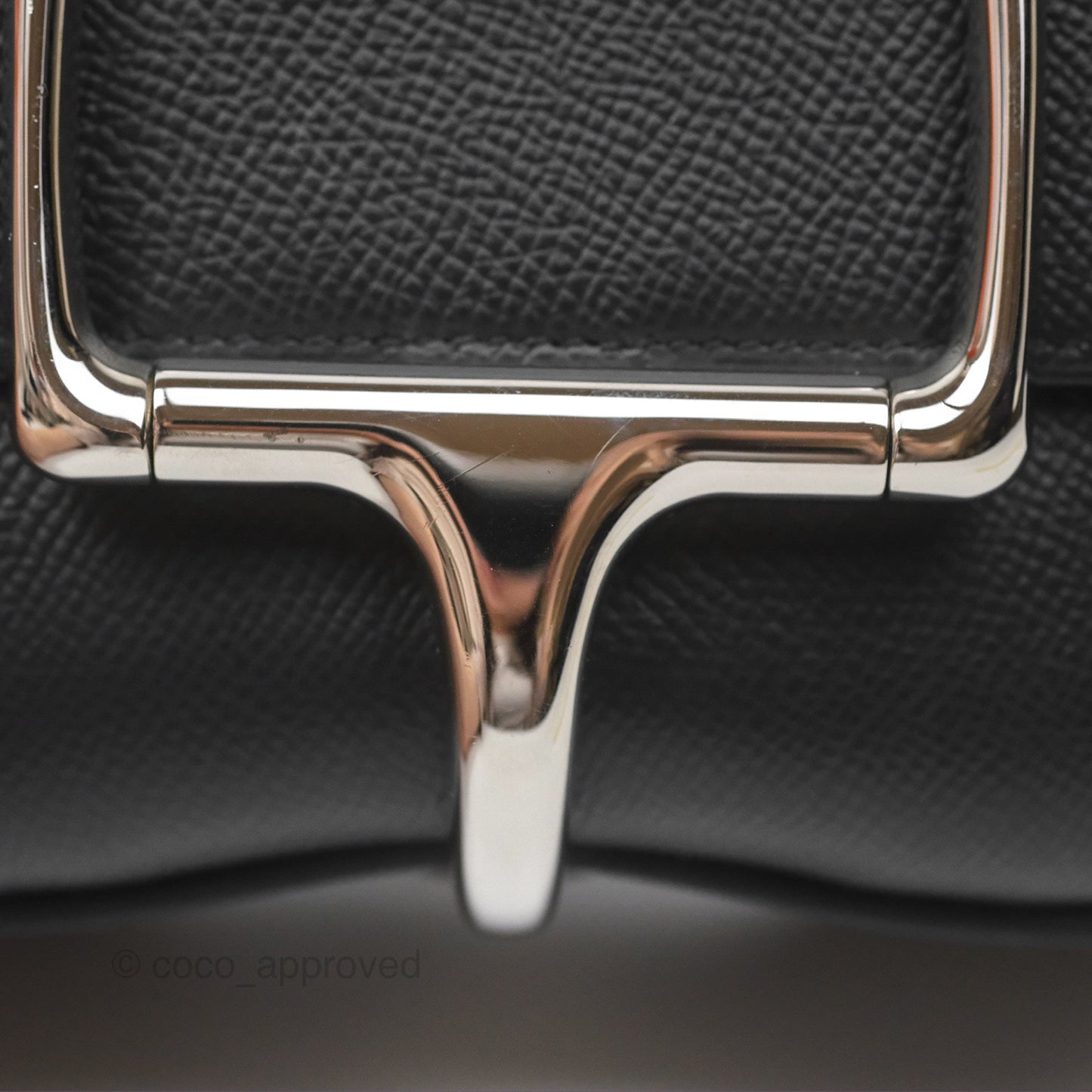 Hermès Della Cavalleria Mini Bag Noir 89 Epsom Palladium Hardware