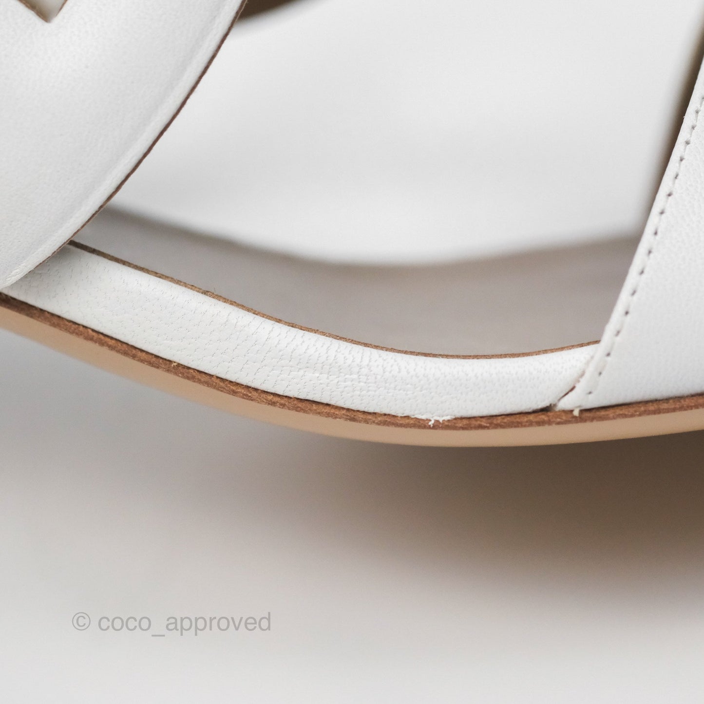 Hermès Bikini Sandals in White Size 38.5