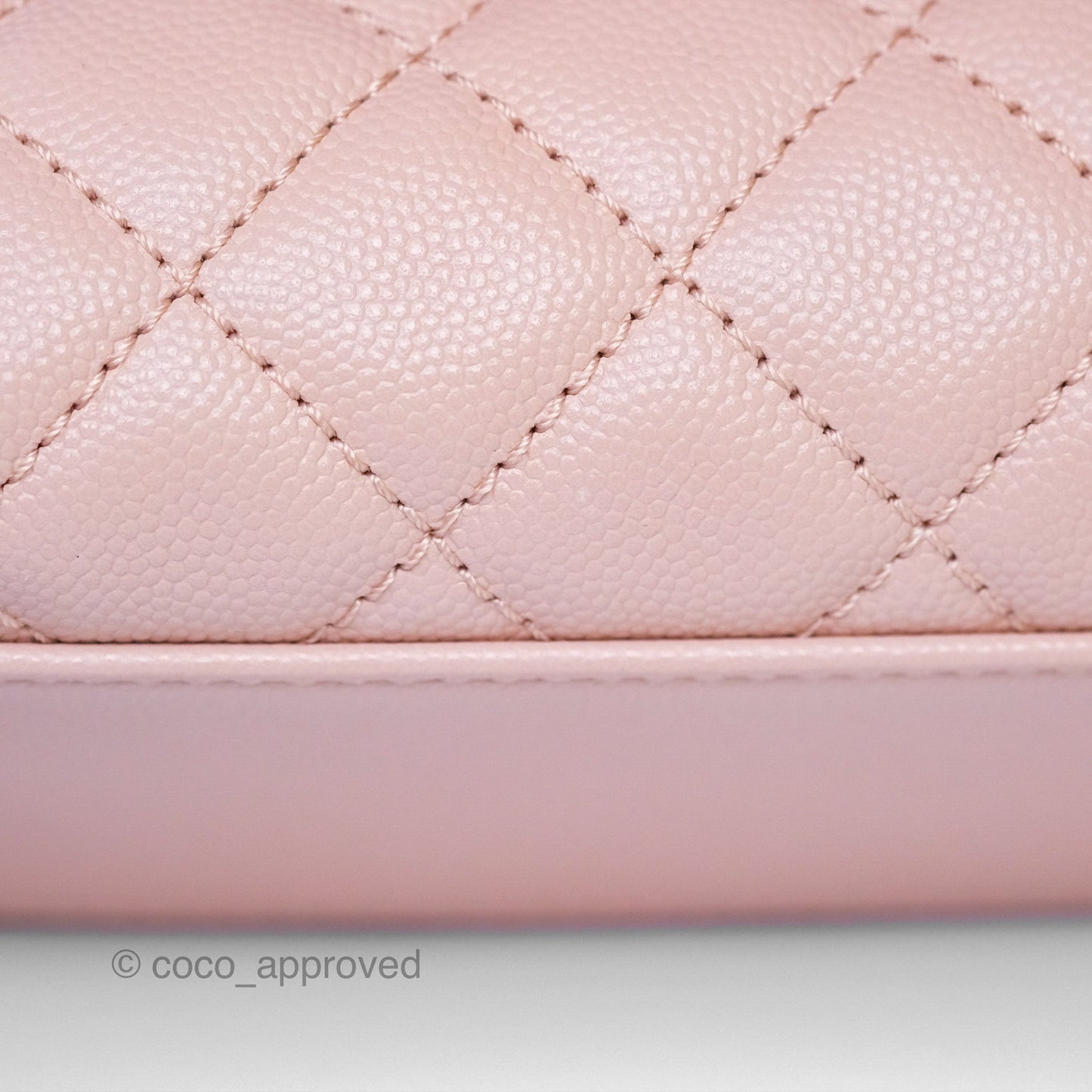 Chanel Small Coco Handle Pink Caviar Gold Hardware
