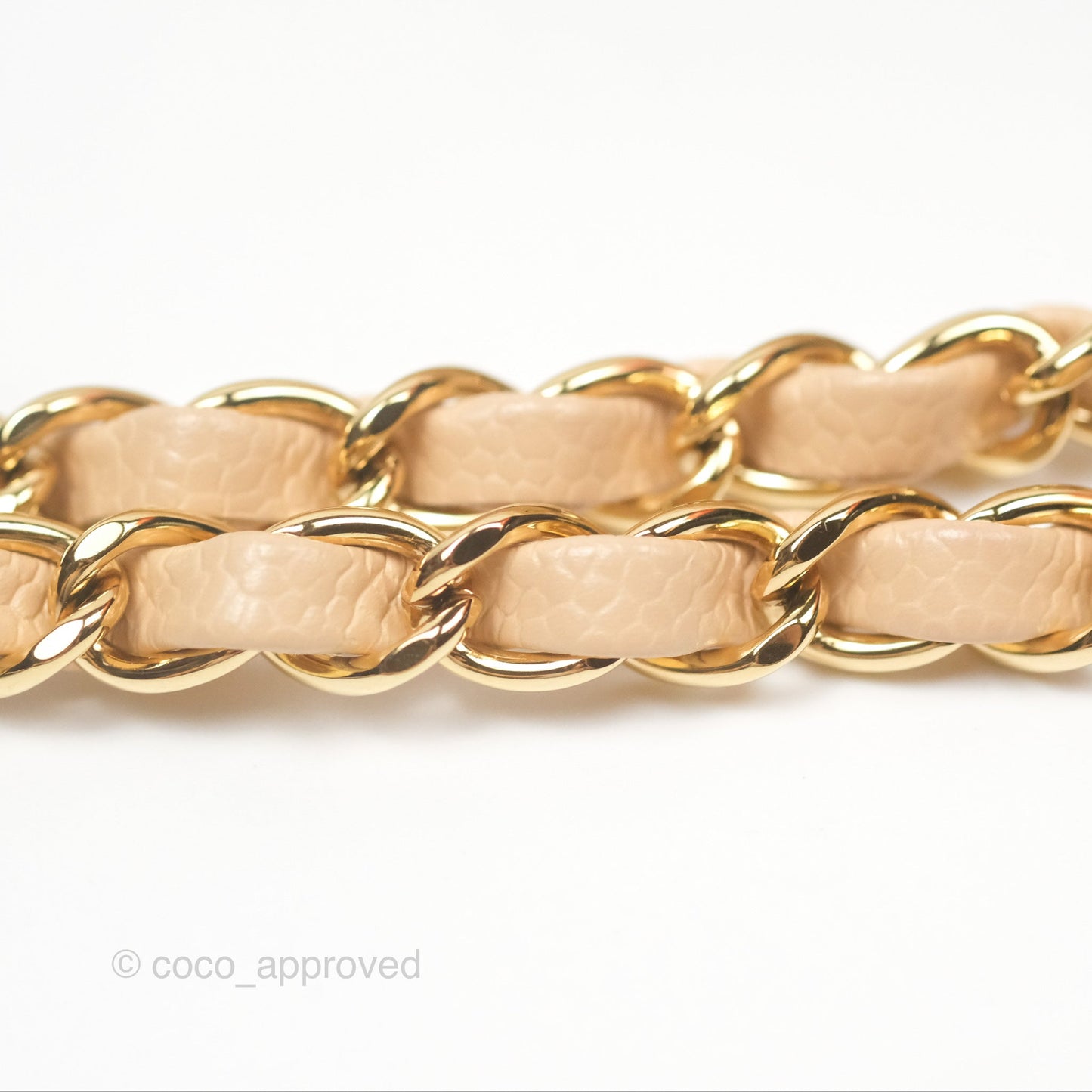 Chanel Classic Small S/M Quilted Flap Beige Caviar Gold Hardware
