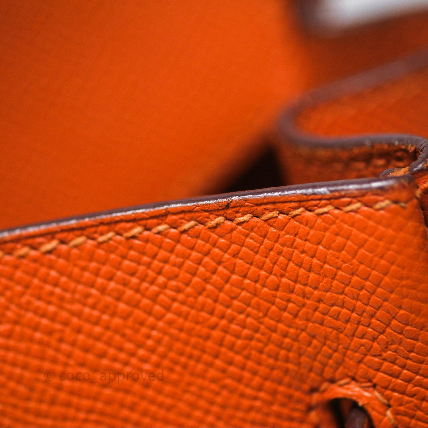 Hermès Birkin 30 Retourne Orange Epsom Palladium Hardware