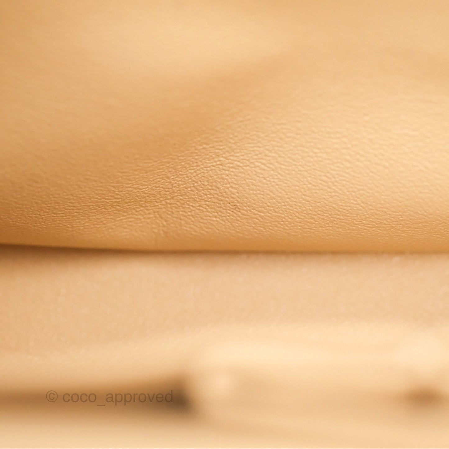 Chanel Classic Small S/M Quilted Flap Beige Caviar Gold Hardware