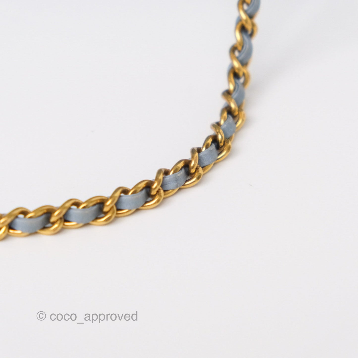 Chanel Drawstring Bucket Bag Denim Blue Aged Gold Hardware