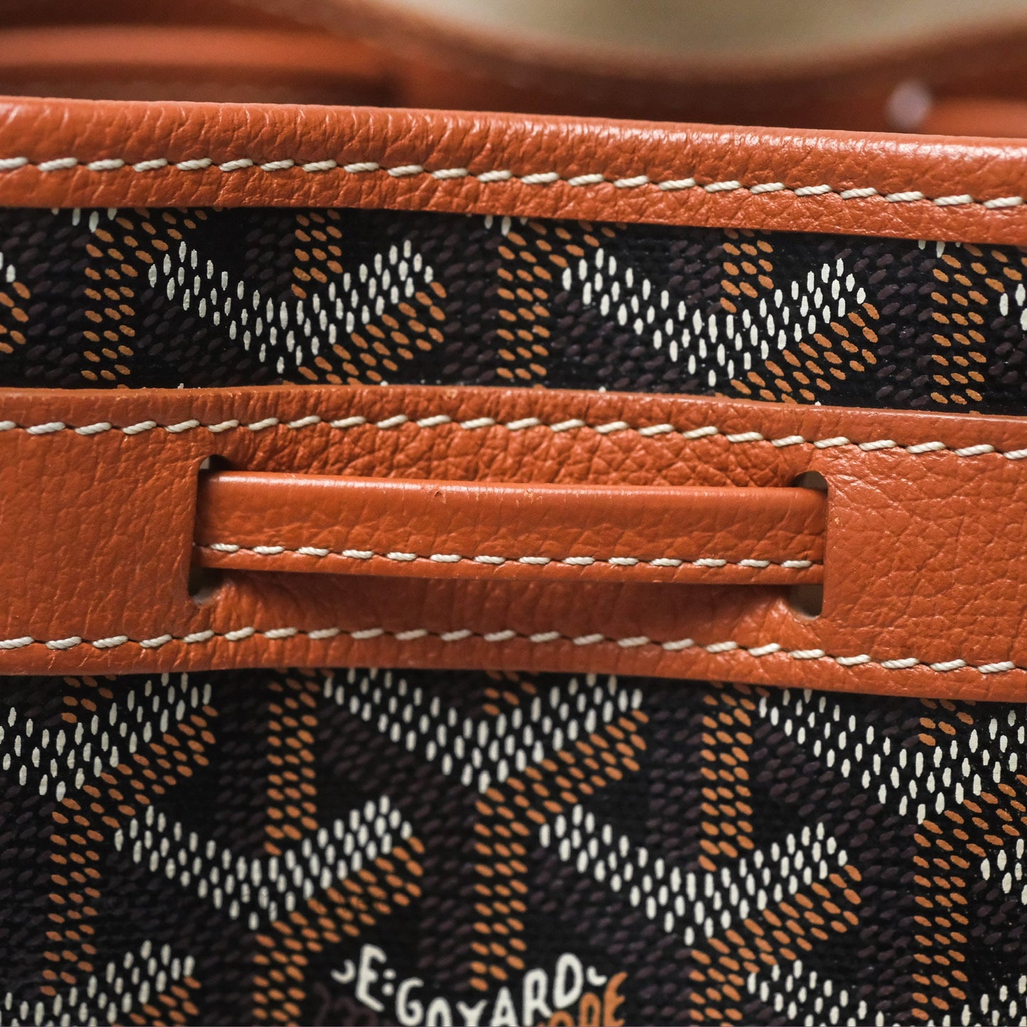 Goyard Petit Flot Bucket Bag Black & Tan Goyardine