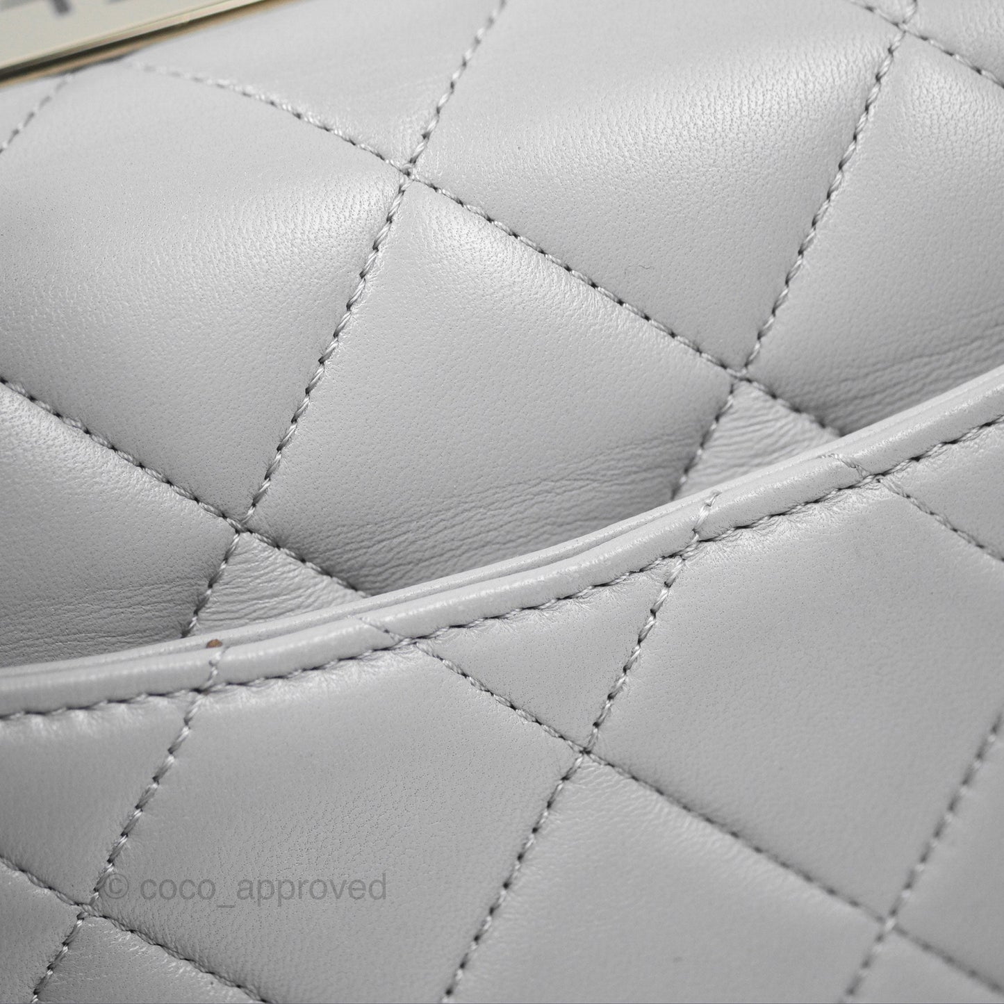 Chanel Small Trendy CC Grey Lambskin Gold Hardware