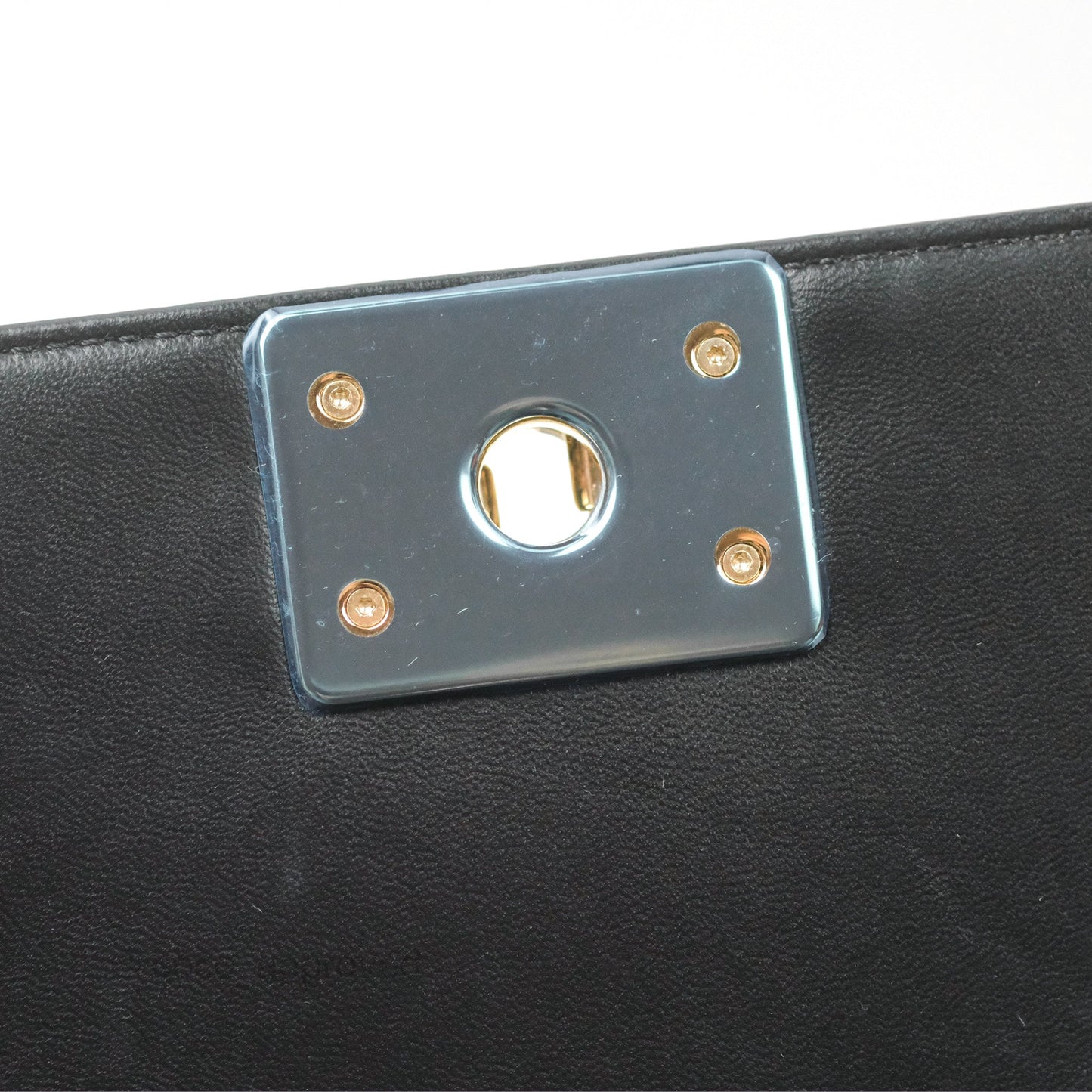 Chanel Small Boy Chevron Black Lambskin Gold Hardware