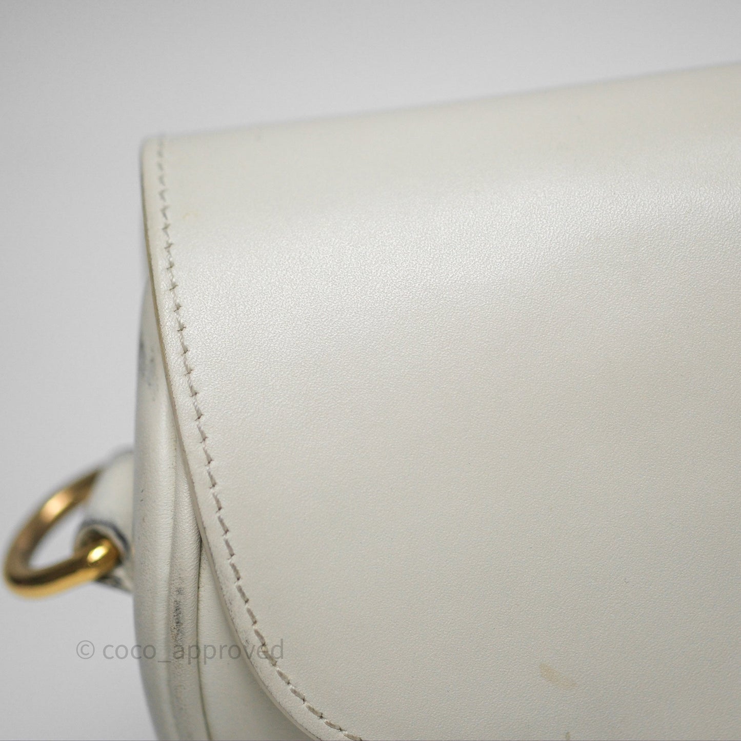 Christian Dior Bobby East-West Bag Calfskin White