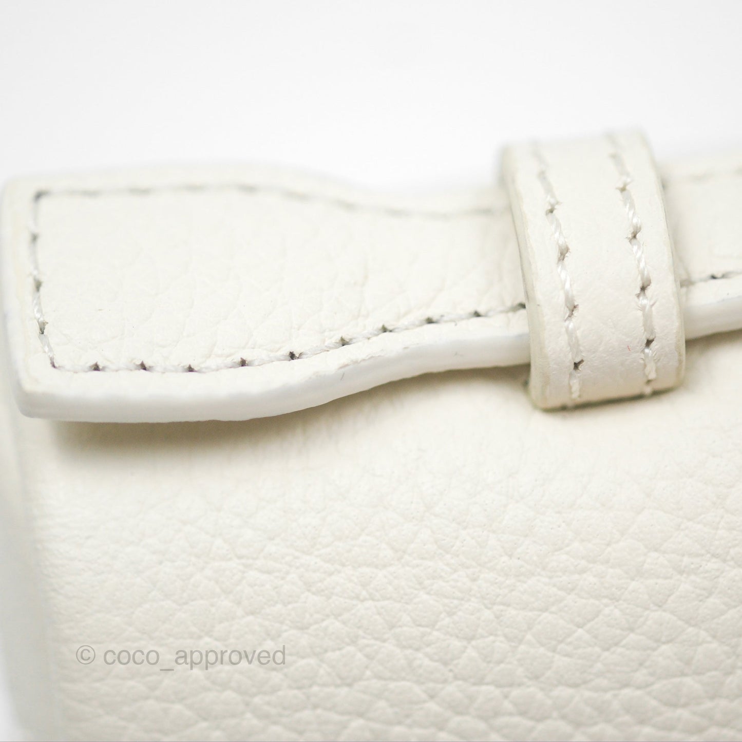 Loro Piana Extra Pocket L19 White Grained Calfskin