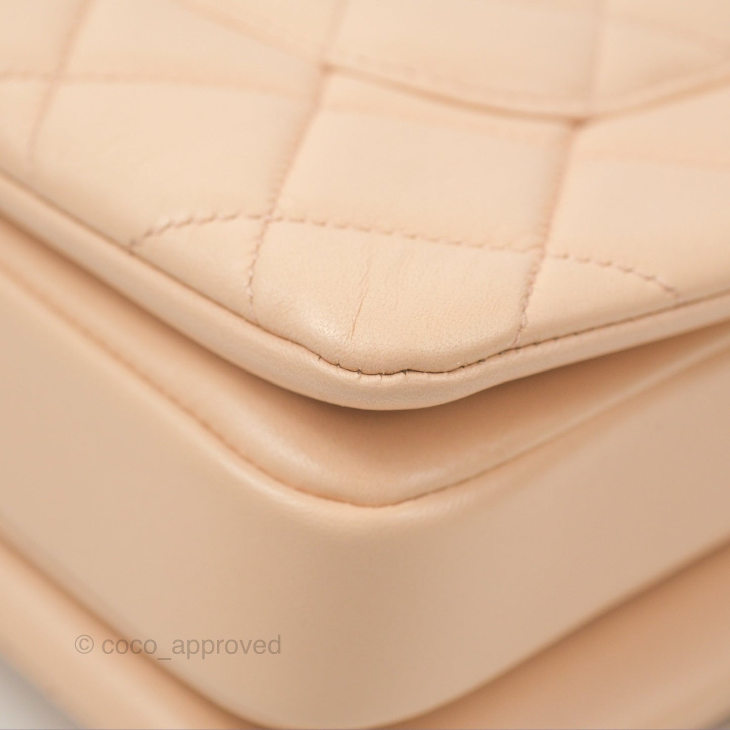 Chanel Small Trendy CC Light Beige Pink Lambskin Gold Hardware