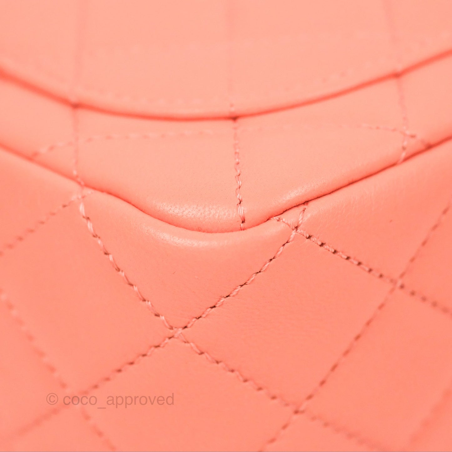 Chanel Pearl Crush Mini Square Quilted Pink Lambskin Aged Gold Hardware