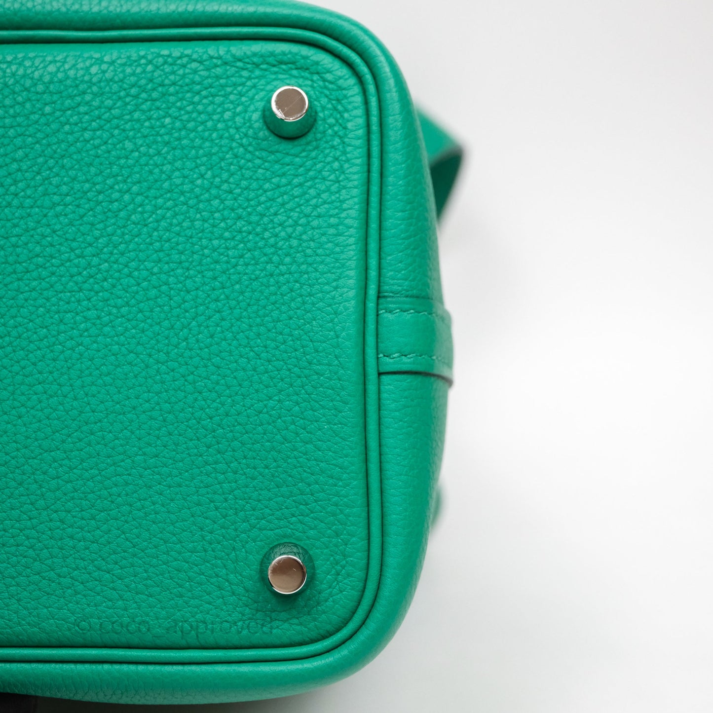 Hermes Picotin 18 Vert Jade O6 Clemence Palladium Hardware