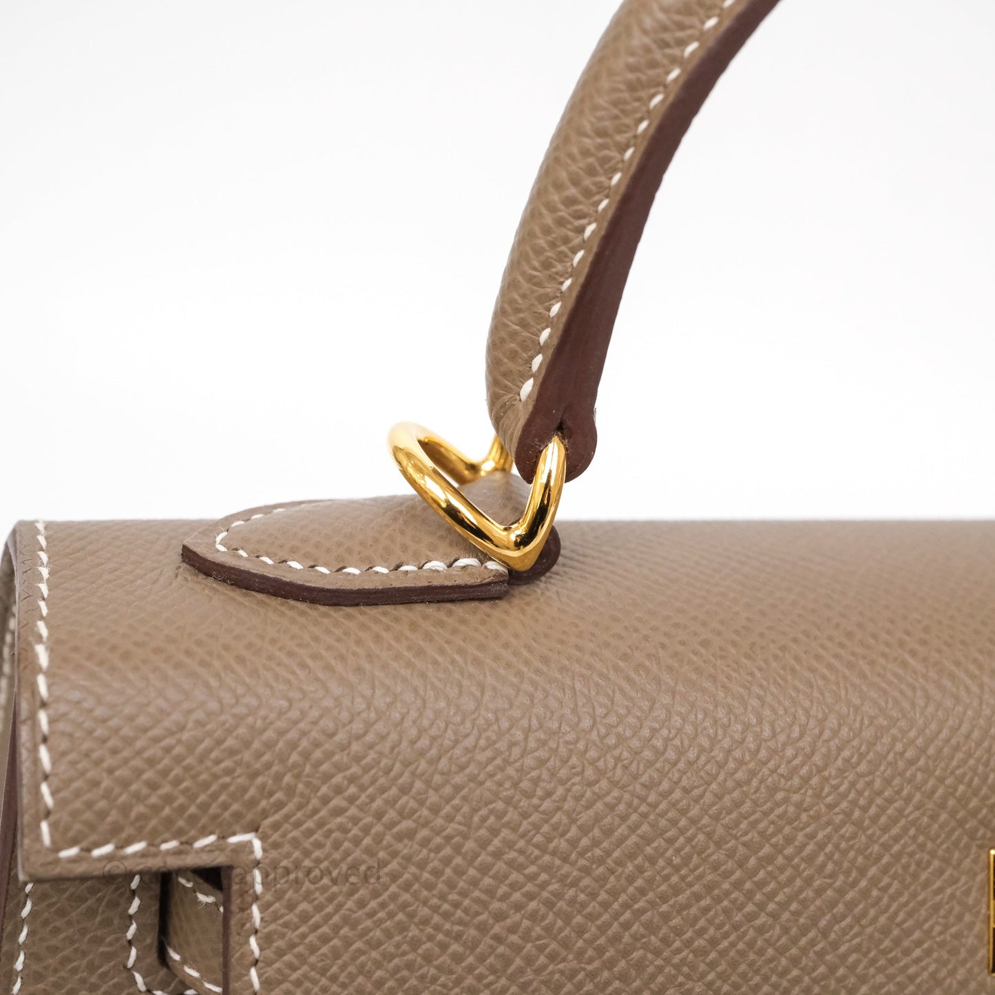 Hermès Kelly 25 Etoupe 18 Epsom Gold Hardware