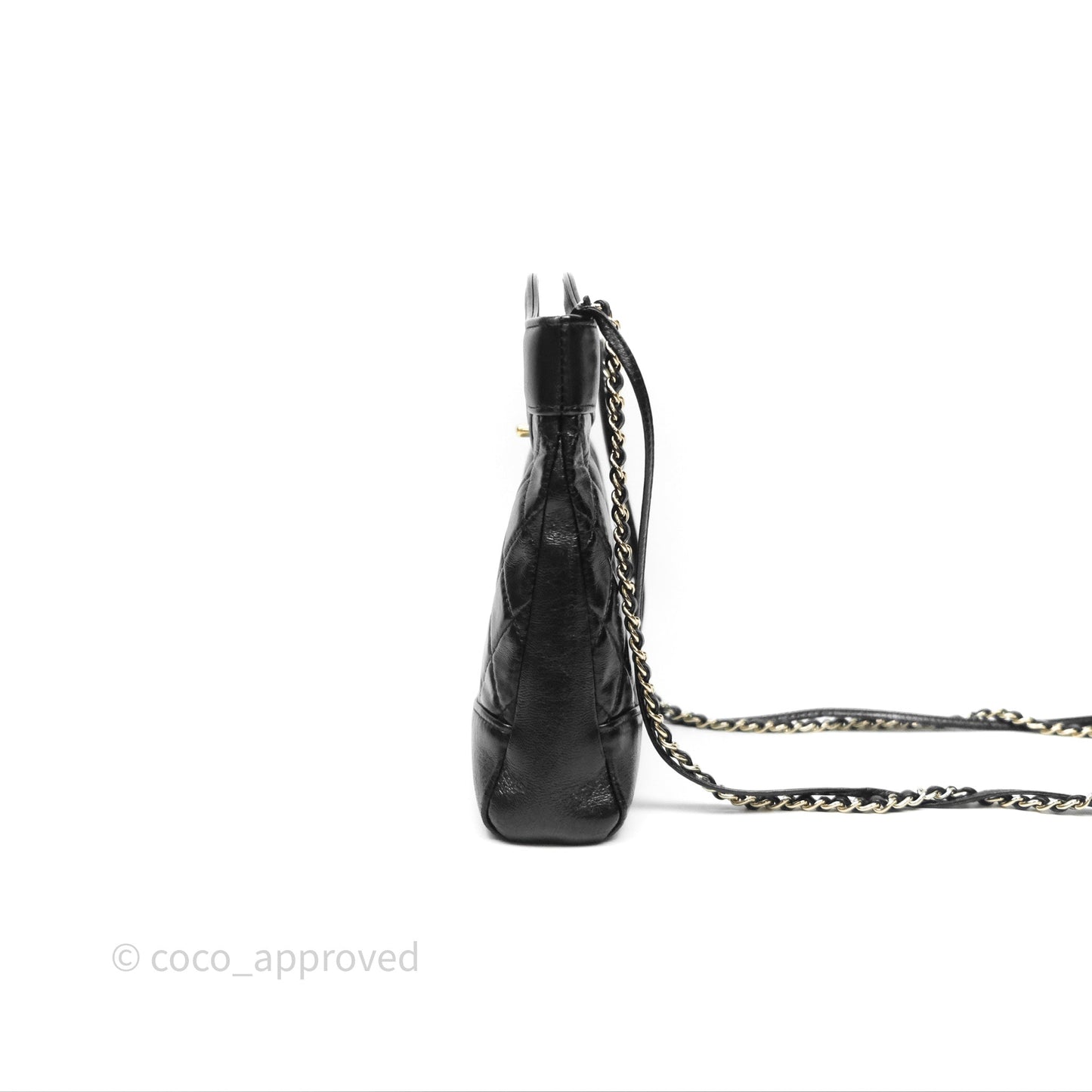 Chanel 31 Mini Black Shiny Lambskin Gold Hardware