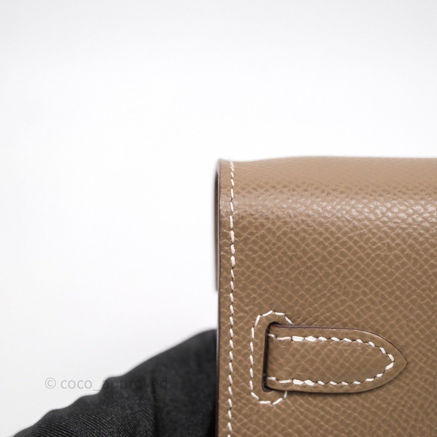 Hermès Kelly To Go Wallet Etoupe 18 Epsom Gold Hardware