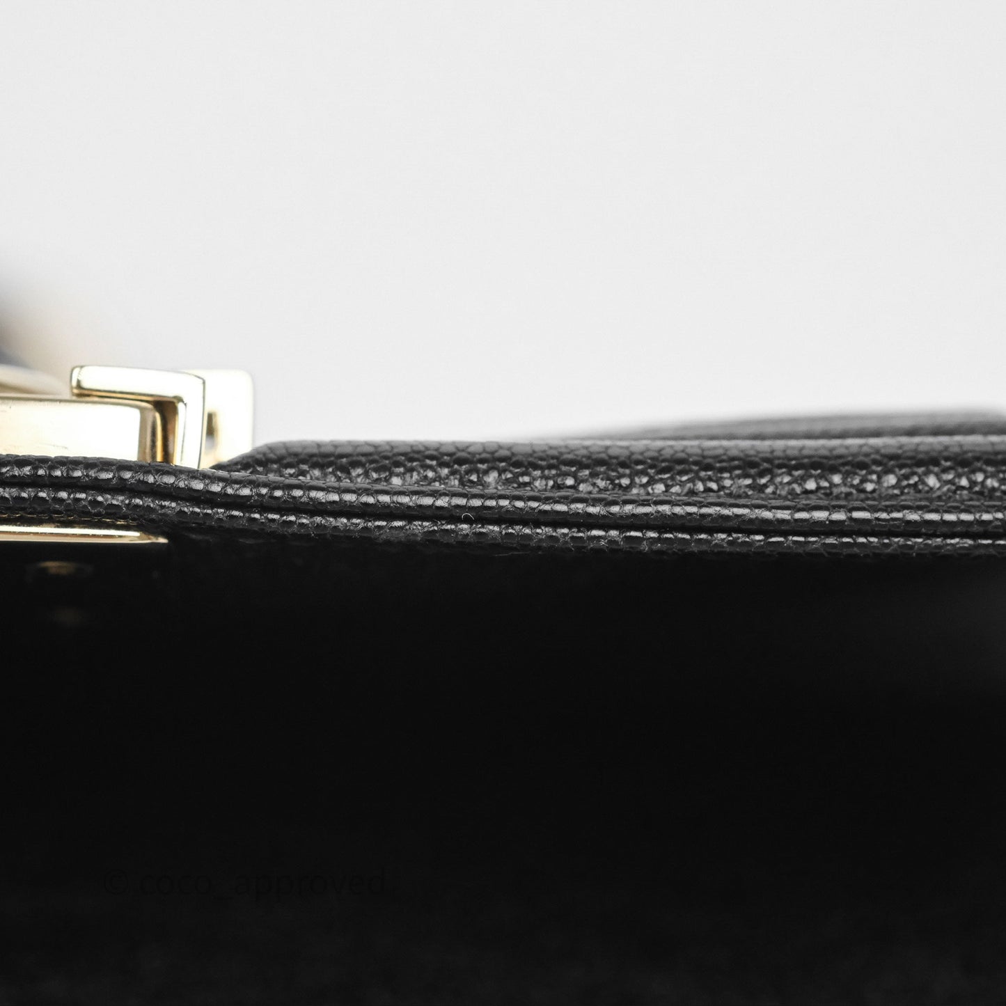 Chanel Small Boy Chevron Black Caviar Gold Hardware