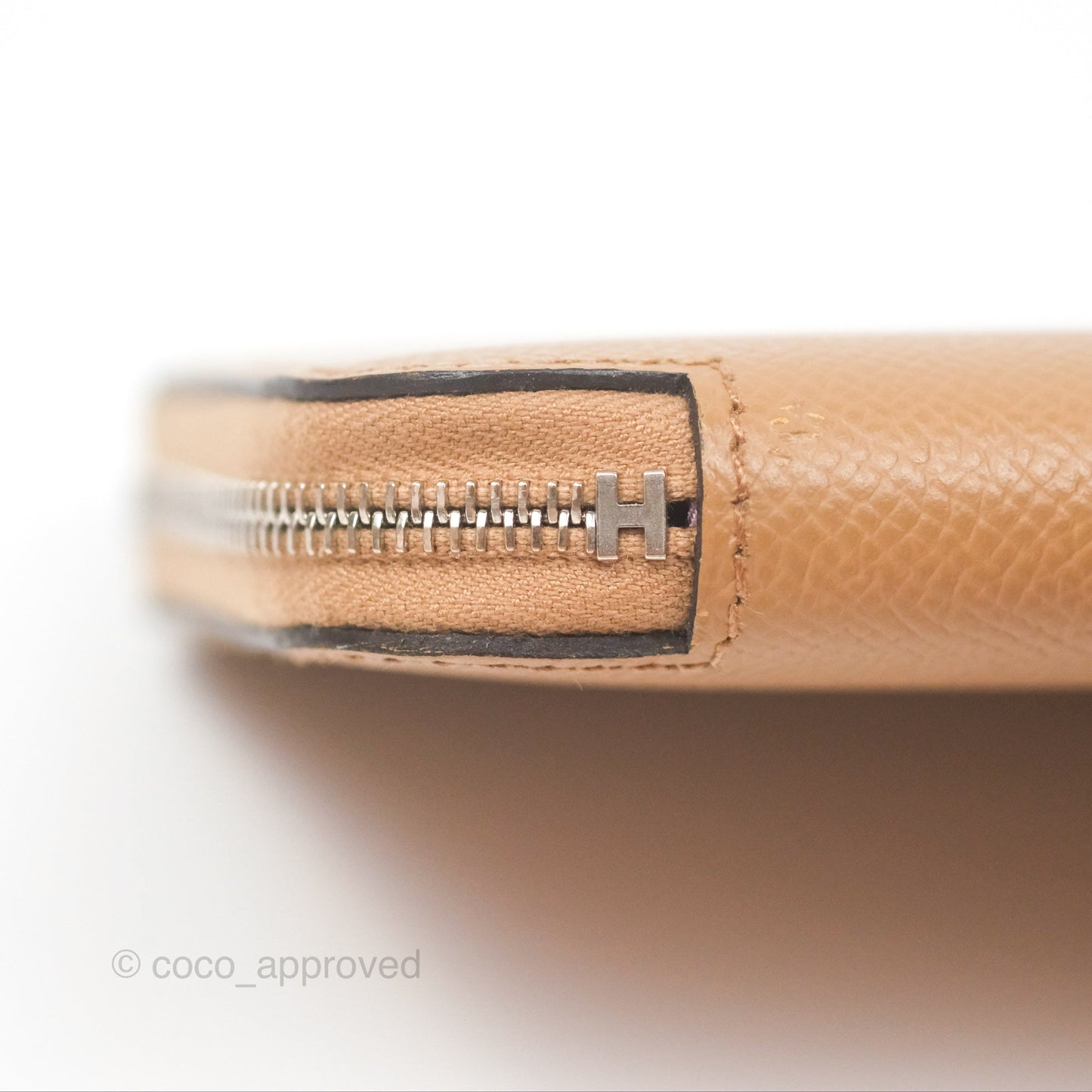 Hermès Silk In Compact Wallet Chai Epsom
