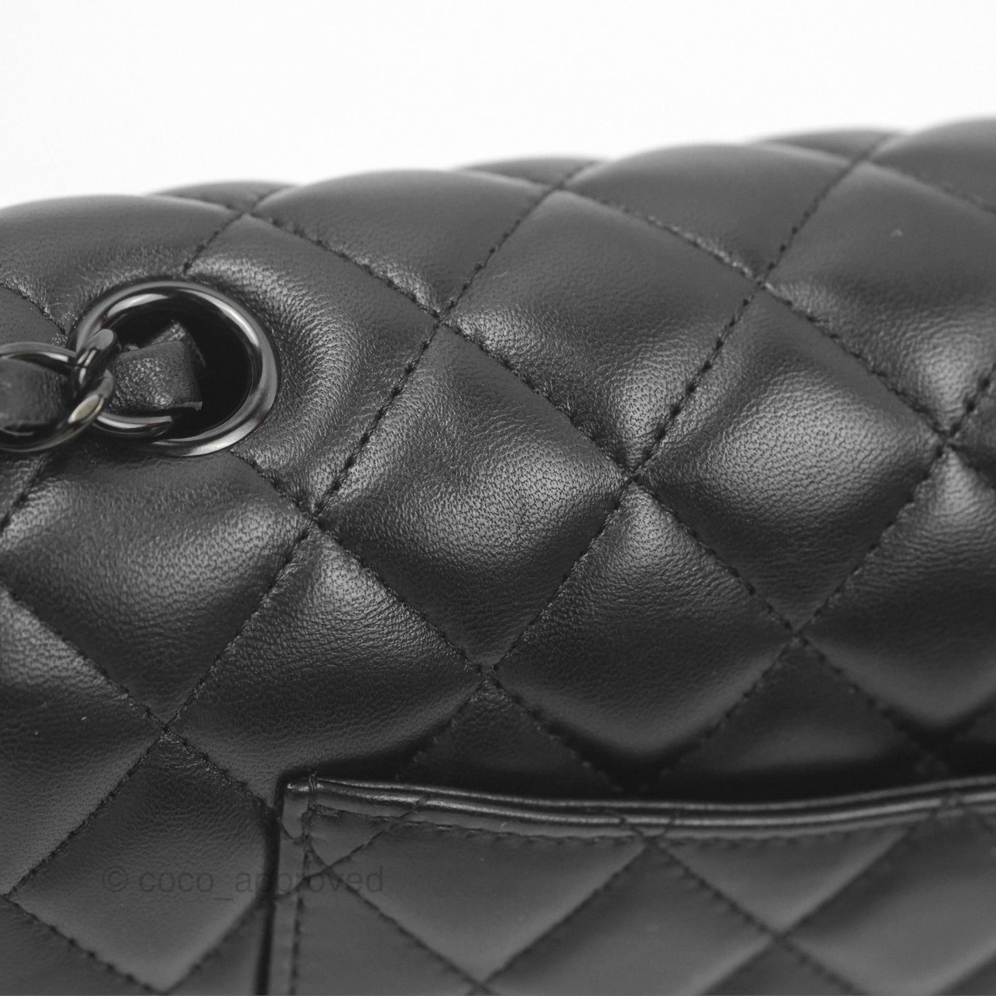 Chanel Quilted Mini Rectangular So Black Lambskin