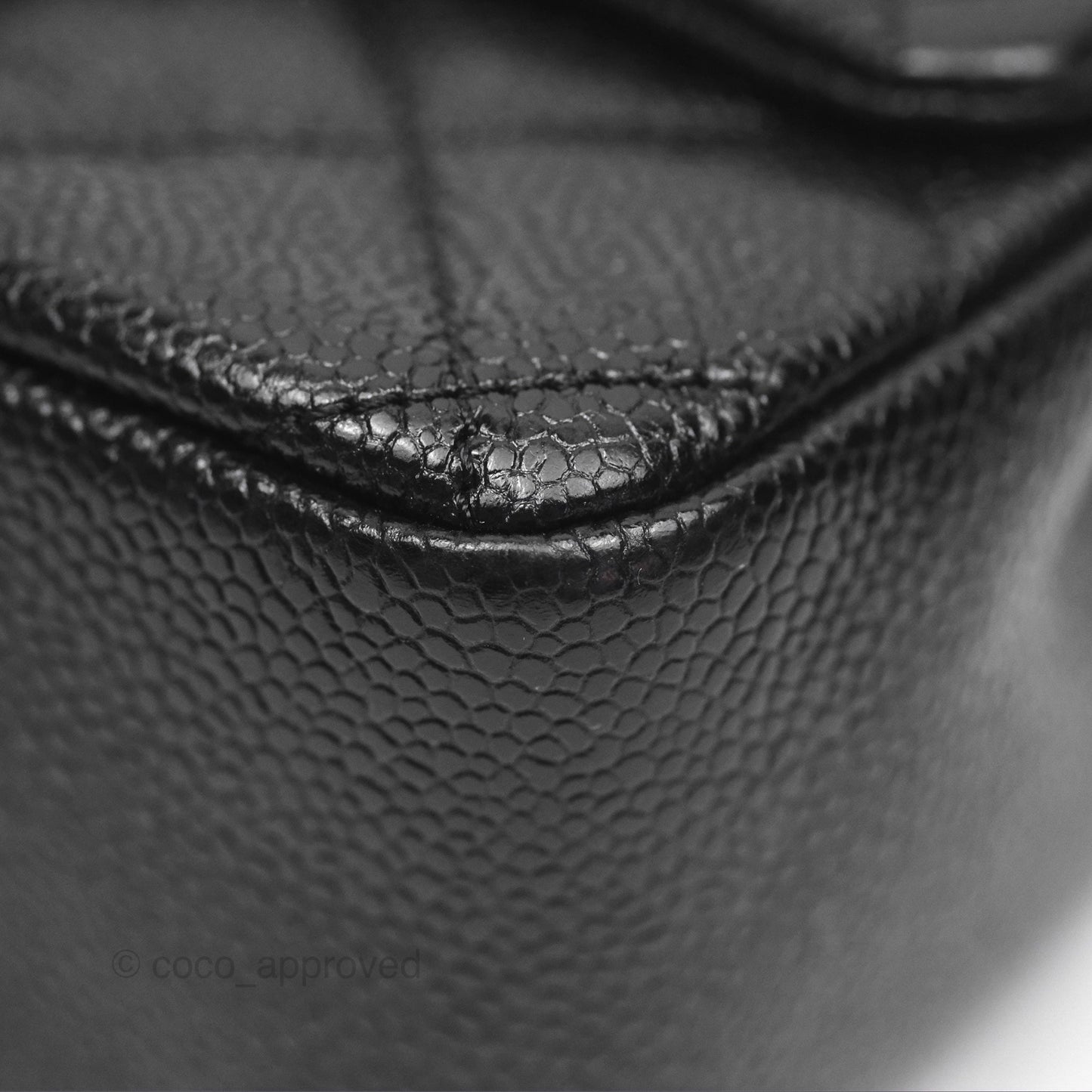 Chanel Quilted Mini Square Flap Bag So Black Caviar Incognito