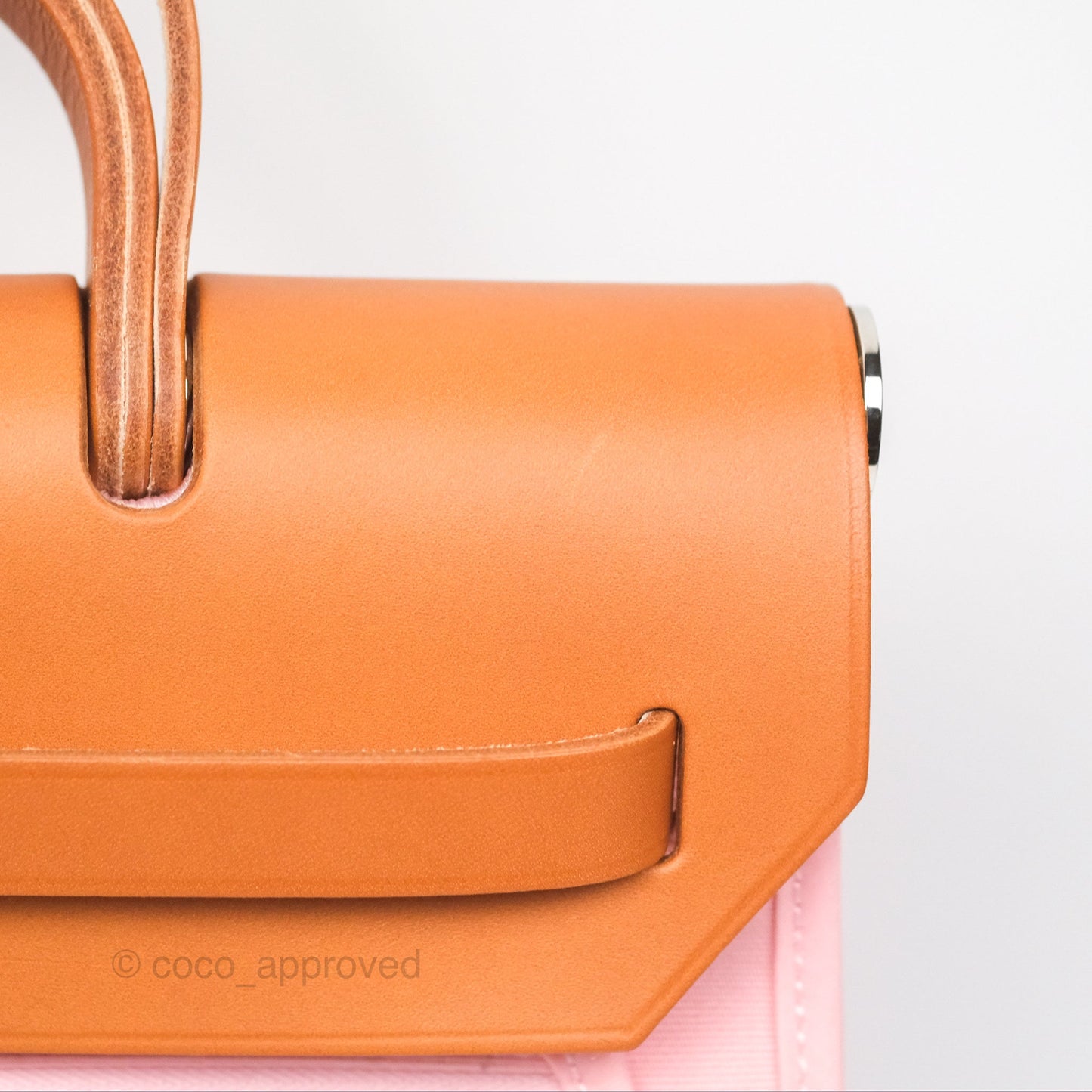 Hermès Herbag Zip 31 Rose Sakura 3Q Canvas Palladium Hardware