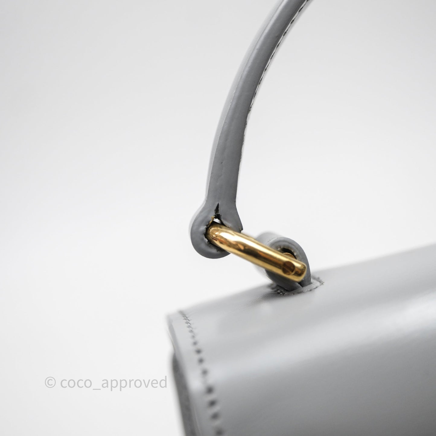 Celine Mini Besace Clea Grey Shiny Calfskin