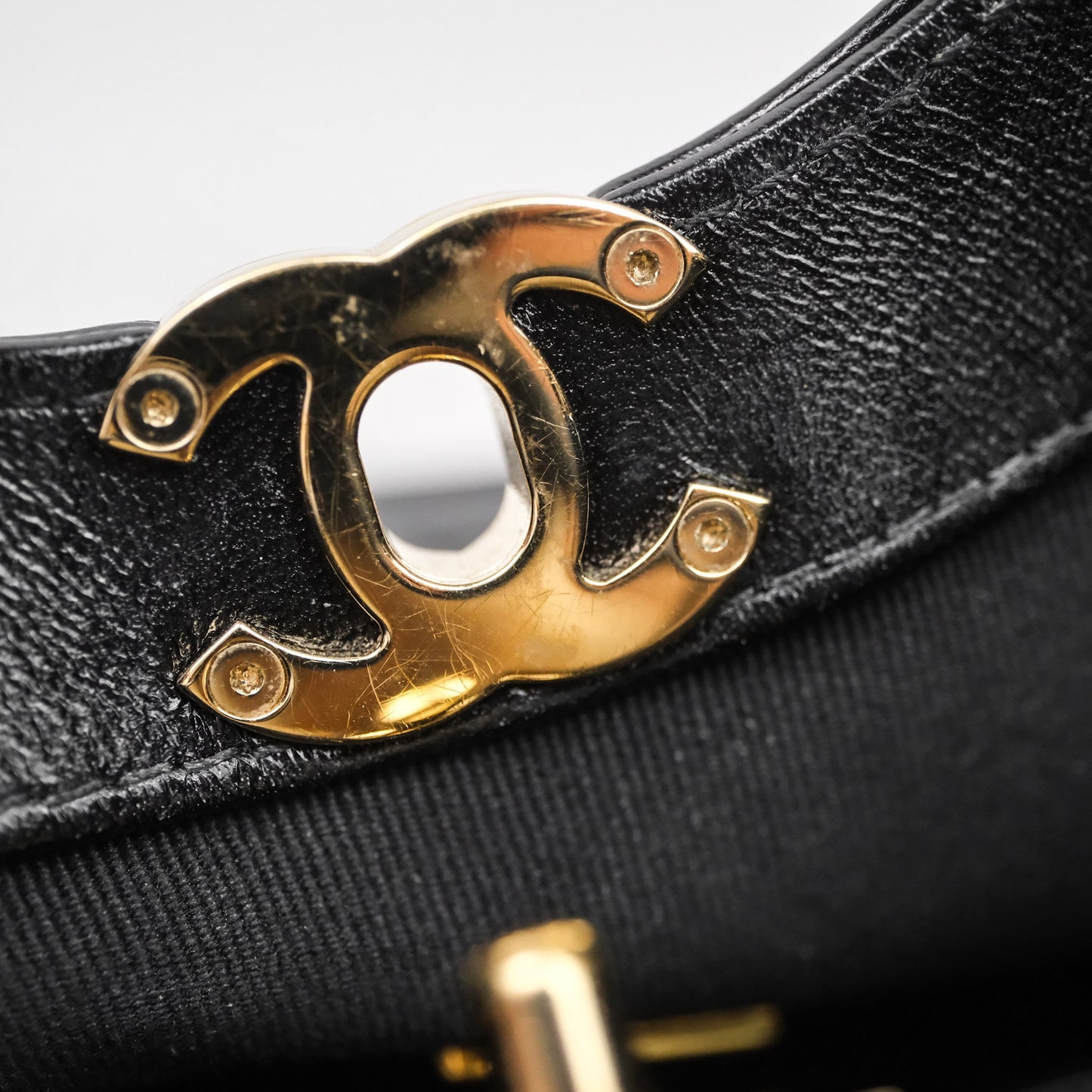 Chanel 31 Mini Black Shiny Calfskin Gold Hardware