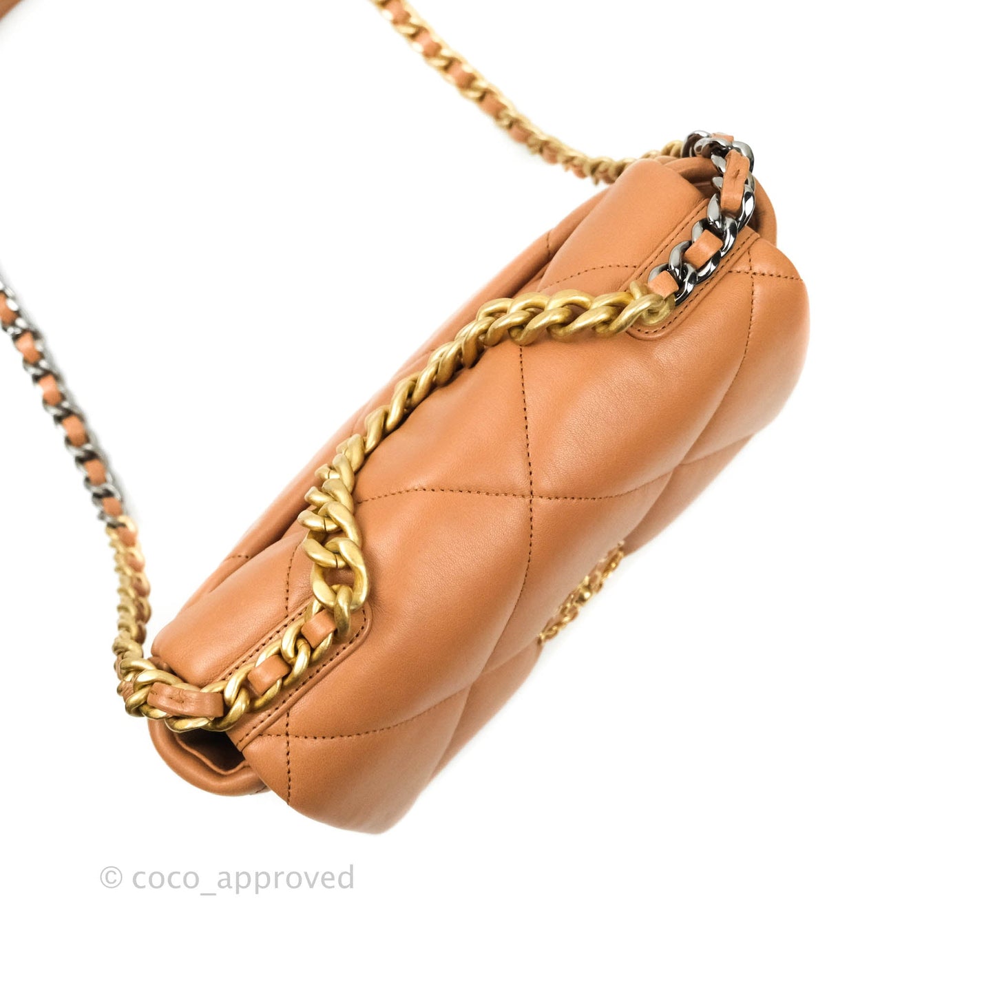 Chanel 19 Small Dark Beige Caramel Mixed Hardware 21P