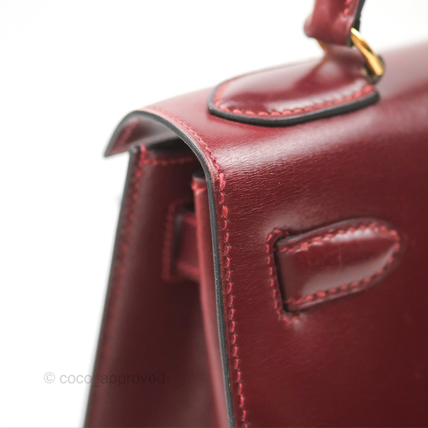Hermès Kelly Sellier 28 Box Rouge Gold Hardware
