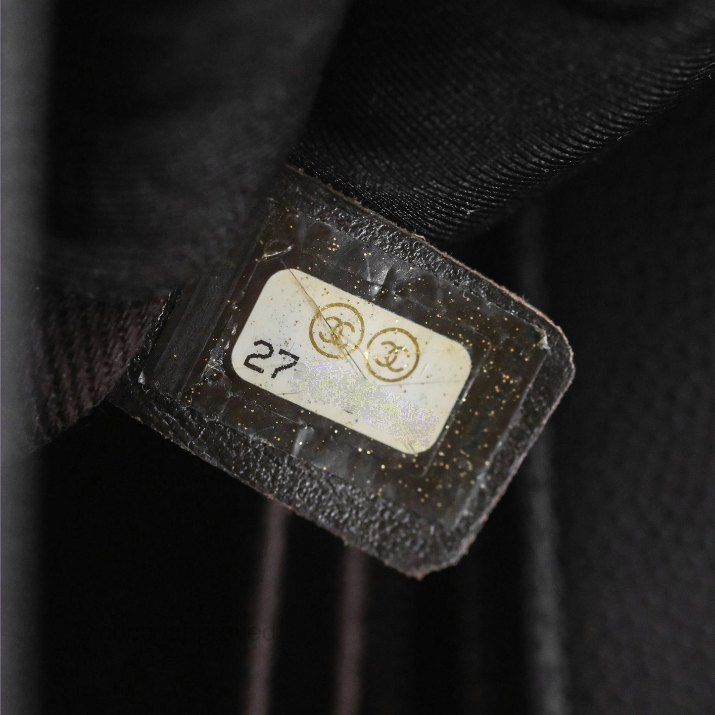 Chanel Small Coco Handle Chevron Dark Grey Caviar Aged Gold Hardware