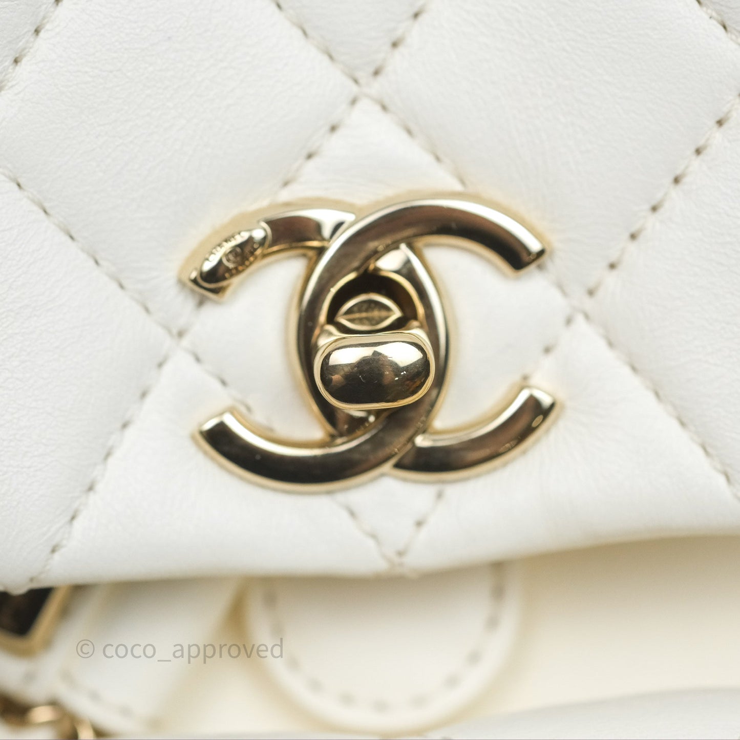 Chanel Quilted Small Duma Drawstring Backpack White Calfskin Gold Hardware