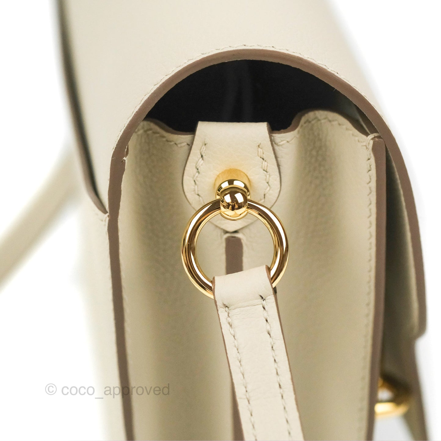 Hermès Roulis Mini 18 Beton Evercolor Permabrass Hardware