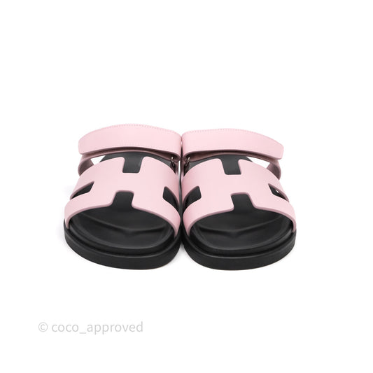 Hermes Chypre Sandal Calfskin Calfskin Rose Cancan Size 40